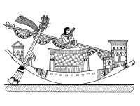 A coloring page of the old egypt
